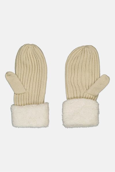 French Connection Women 1 Pair Textured Gloves, Beige