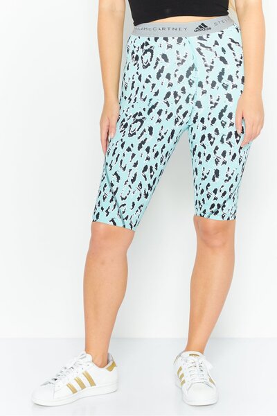 adidas شورت قصير ضيق للتدريب وركوب الدراجات للنساء من ستيلا مكارتني، متعدد ال...