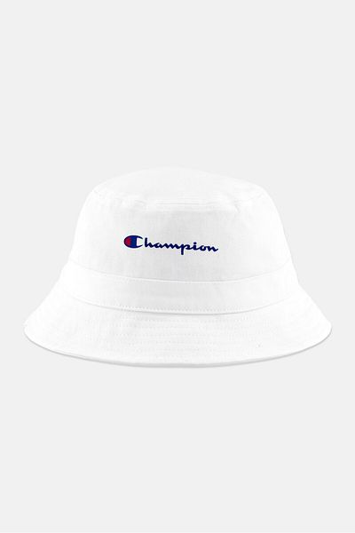Champion قبعات دلو بشعار العلامة التجارية للنساء، باللون الأبيض