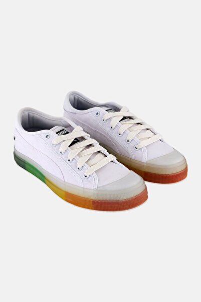 Puma حذاء تدريب كابري تي برباط للأولاد من كيدز بوي، أبيض