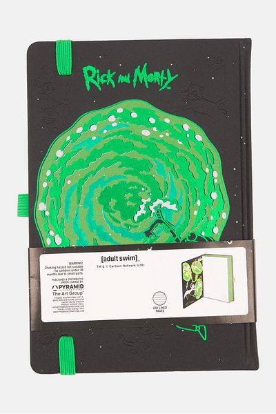 Pyramid Rick And Morty Premium Notebooks, Green Combo
