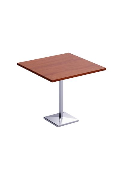 Mahmayi Bar Table Square Base 4 Seater Cocktail Bistro Table for Pub_Apple Cherry