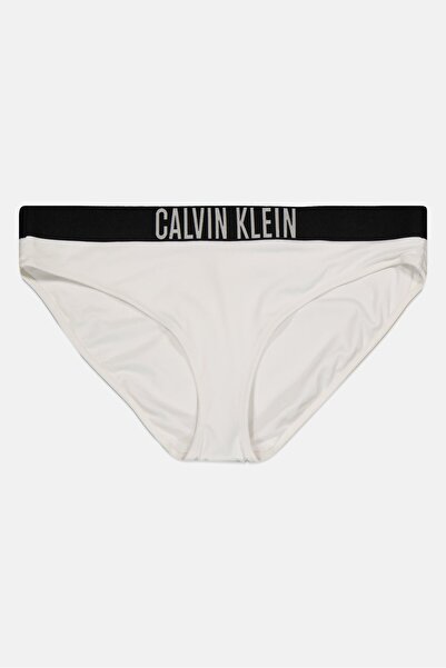 Calvin Klein بيكيني سفلي بشعار العلامة التجارية للنساء، أسود