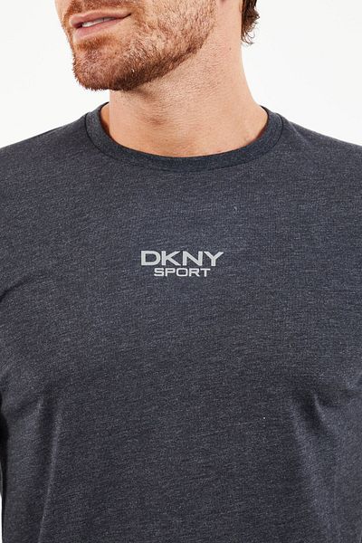 DKNY Sport Men Sportswear Fit Long Sleeves Training Sweatshirt, Black