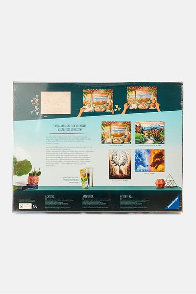 RAVENSBURGER 2 In 1 Cozy Cabana Painting By Numbers Kits 40 X 30 Cm , Orange