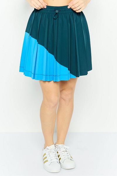 Lacoste Women Two Tone Pleated Skirt, Blue