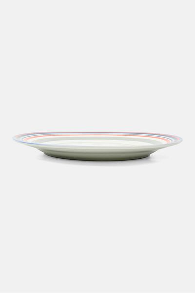 Maxwell & Williams Ceramic Stripe Plate , White Combo