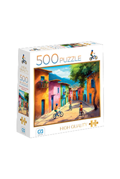 CA Games لغز C&A Games للأطفال على دراجة مكون من 500 قطعة
