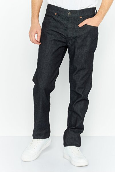 Diesel بنطلون جينز رجالي مطاطي مطرز بقصّة مدببة، أزرق داكن