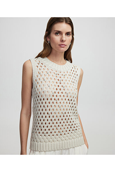 İpekyol Ajurlu kolsuz triko