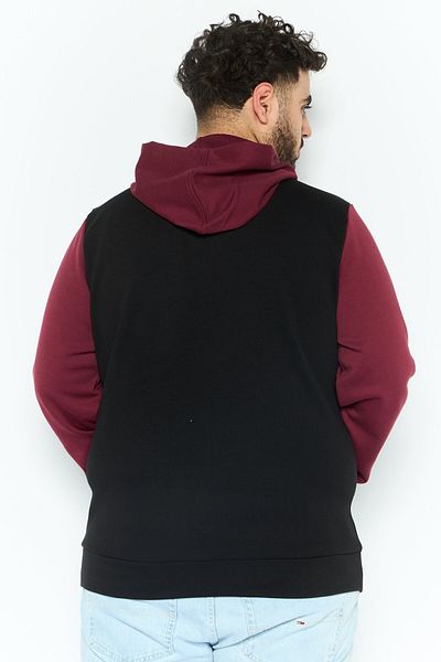 Baldinini Men Embroidered Long Sleeves Hooded Sweatshirt, Black
