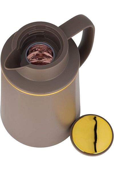 ALSAIF Coffee And Tea Vacuum Flask From Deva Size: 1.0 L Color: Brown