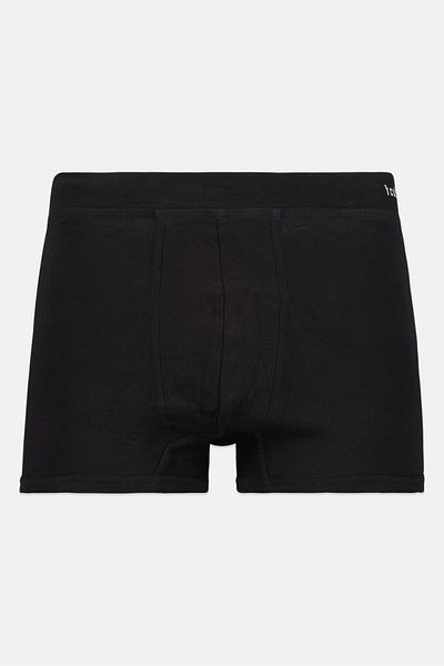 French Connection Men Brand Logo Pull On Trunks, Black