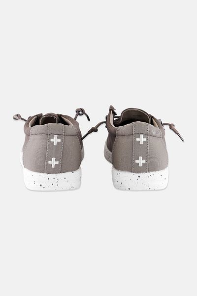 Sun Stone Men Medium Brian Lace Up Casual Shoes, Grey