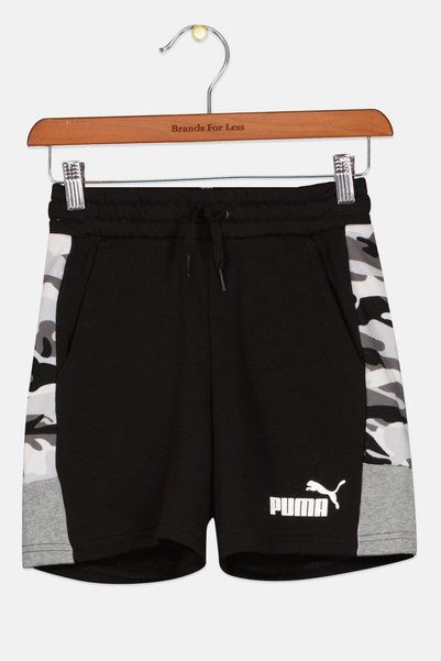 Puma Kids Boy Sportswear Fit Training Shorts, Black Combo