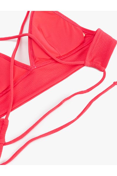 Koton Μπλουζάκι μπικίνι Bralet με λεπτομέρεια με κορδόνια στην πλάτη