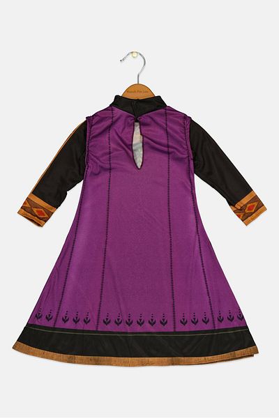 Disney Frozen Frozen 2 Anna Classic Travel Costume 2-3 Years, Purple Combo