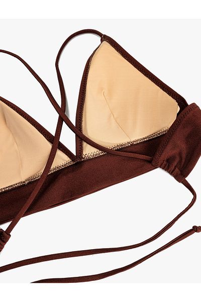 Koton Μπλουζάκι μπικίνι Bralet με λεπτομέρεια με κορδόνια στο πίσω μέρος