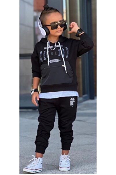 BADEBEBE 3 Threads Set with Hooded Cangarous Pocket