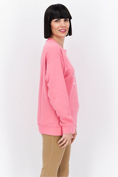 adidas Women Sportswear Fit Long Sleeve Outdoor Sweatshirt, Pink