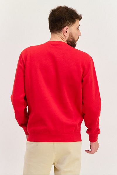 Champion Men Sportswear Fit Long Sleeves Outdoor Sweatshirt, Red