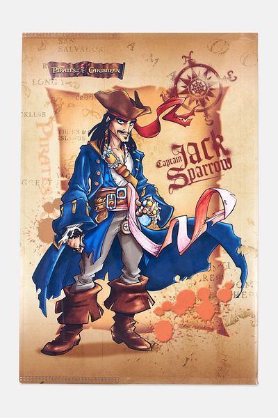Disney Pirates Of The Caribbean 80 Sheets Notebook, Assorted