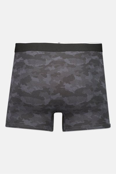 Tapout Men 3 Pieces Camouflage Boxer Briefs, Grey