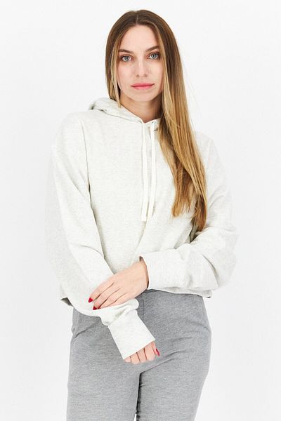 New Balance Women Sportswear Fit Brand Logo Training Hoodies, Grey
