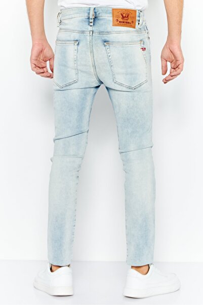 Diesel Men Skinny Fit Washed Stretchable Denim Jeans, Late Blue