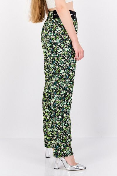 Scotch & Soda Women Floral Pattern Pull On Palazzo Pants, Green Combo