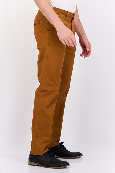 Scotch & Soda Men Slim Fit Solid Chino Pants, Brown