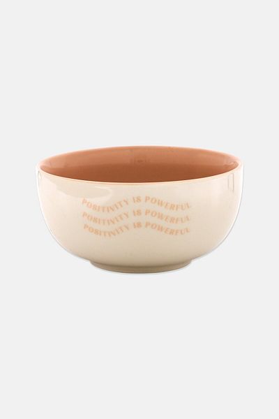 Muy Mucho 1 Pcs Tow Tone Bone Bowl, Cream