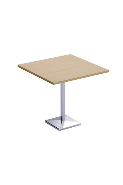Mahmayi Bar Table Square Base 4 Seater Cocktail Bistro Table for Pub_Oak