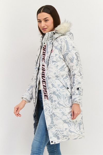 Aape By A Bathing Ape Women Camouflage Puffer Jacket, Multicolor