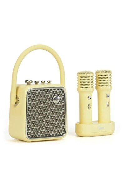 DIVOOM SongBird SE - مكبر صوت محمول بميكروفون مزدوج - أصفر
