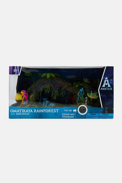 Mcfarlane Avatar World Of Pandora Omatikaya Rainforest With Jake Sully, Purple