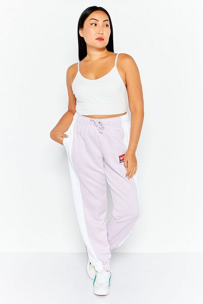 Nike Women Loose Fit Brand Logo Outdoor Sweatpants, White