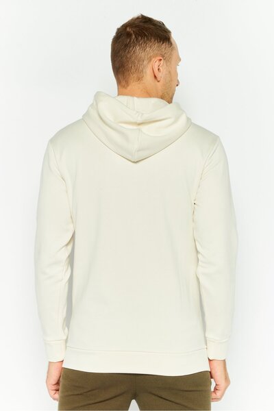 Puma Men Sportswear Fit Brand Logo Training Hoodie, Off White