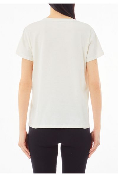 Liu Jo Γυναικείο T-Shirt White Crew Neck - Κοντό μανίκι, Casual, TA5170JS923-M9120