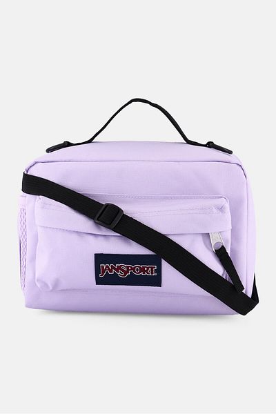 Jansport Kids Boy Brand Logo Lunch Bag 15 H x 23 L x 15 W cm, Lilac