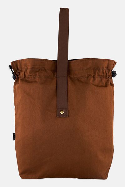 Muy Mucho Women Plain Lunch Bag 30 H X 32 L X 14 W Cm, Dark Brown