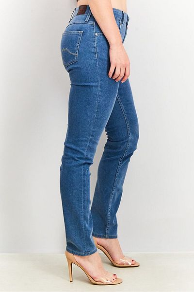 Mustang Women Five Pocket Slim Jeans, Blue Washed