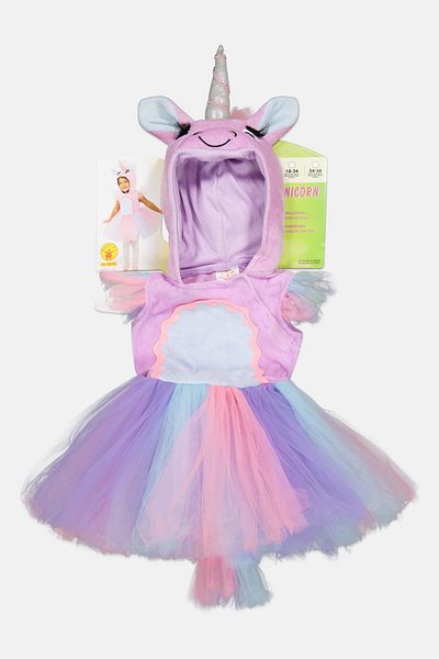 Rubies Toddlers Girl Pastel Unicorn Costume 6-12 Months, Purple Combo