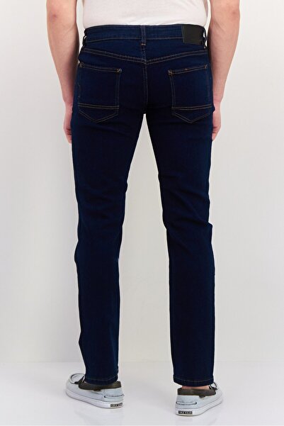 Vince Camuto Men Slim Fit Solid Stretchable Jeans, Blue