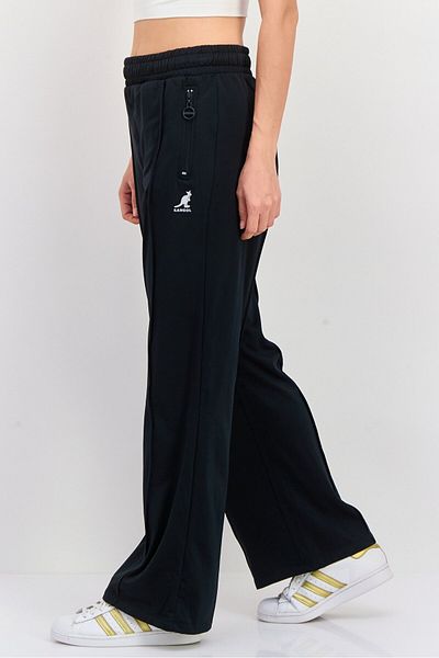 Kangol Women Sportswear Fit Training Wide Leg Jogger Pants , Midnight Navy