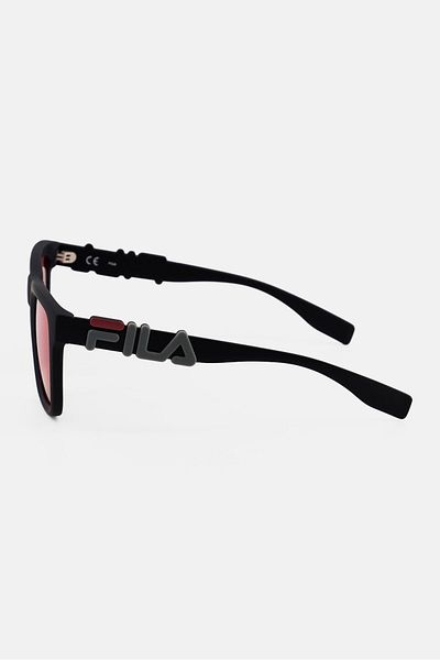 Fila Men SF9416 Polycarbonate Sunglasses, Black