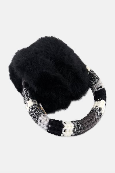 Michael Kors Kids Girl Faux Fur Earmuff, Black