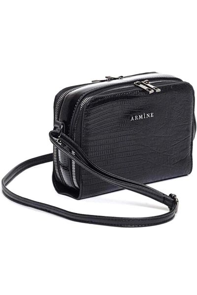 Armine Arm-228 Women's Black Crocodile Crossbody Bag