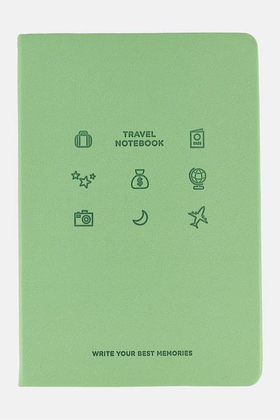 Muy Mucho 100 Sheet Travel Notebooks, Green