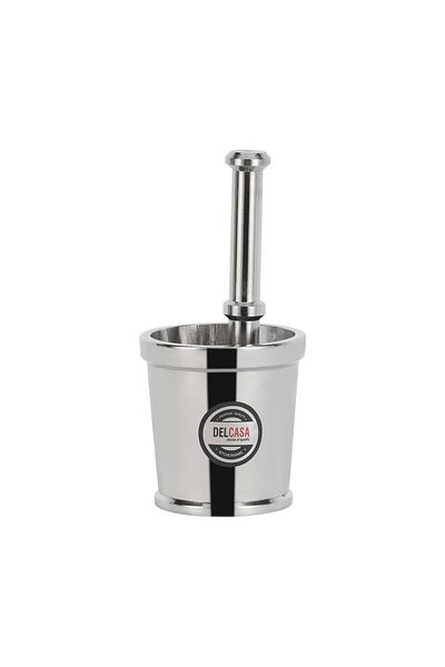 DELCASA Stainless Steel Mortar & Pestle, Manual Grinder, DC1875